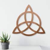 Trædeko Mahagoni - Triquetra med cirkel 
