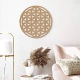 MDF Decoratie Naturel Flower of Life 