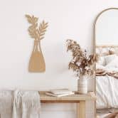 MDF Decoratie Bloemetje in een Vaas 