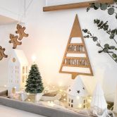 Décoration en bois MDF Merry Christmas 
