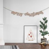 Décoration en bois MDF Merry Christmas 