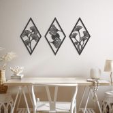 MDF Decoratie Ginko Bladeren Set (3-delig) 