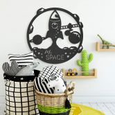 MDF - Holzdeko - My Space Rakete 