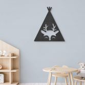 MDF - Holzdeko - Tipi - Reh 