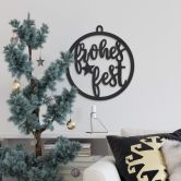 Holzdeko Weihnachten - Weihnachtskugel Frohes Fest - MDF 