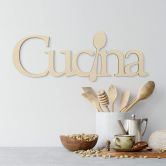 Wanddecoratie Populierenhout Cucina 
