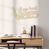 Décoration en bois placage peuplier - No bad Vibes 