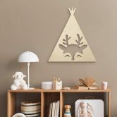 Holzdeko Pappel - Tipi - Reh 