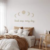 Wanddecoratie Populierenhout - Small Steps Every Day 