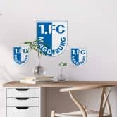 Sticker Mural FC Magdeburg Logo - 48x70 cm 