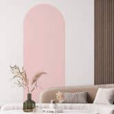 Sticker Mural Arc en plein cintre étroit Rosé 