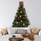 Muursticker Kerstboom om zelf te beplakken 