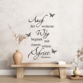 Wandtattoo Auch der weiteste Weg... 02 