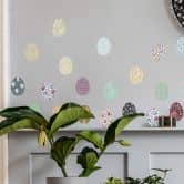 Sticker mural Set d'œufs de Pâques multicolores (21 pièces) 