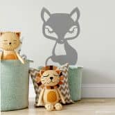 Wandtattoo Fuchs sitzend 