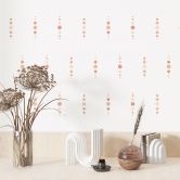 Wandtattoo Formen - Geometrische Kreise in Apricot 