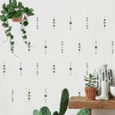 Sticker mural formes - cercles géométriques en vert 