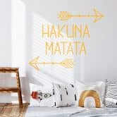 Muursticker Hakuna Matata met Pijlen 