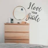 Wallsticker - I love your smile 
