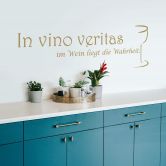 Wandtattoo In vino veritas - im Wein liegt die Wahrheit 