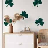 Muursticker Klavertje (6 klavertjes) 