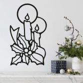 Wandtattoo Kerzenschein im Mistelzweig - Weihnachtliche Impressionen 