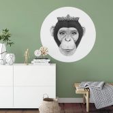 Wandtattoo Korenkova - The Queen Monkey - Rund 