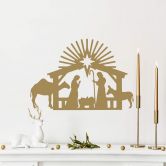 Wandtattoo Weihnachten - Krippe Heilige Familie 