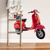 Wandtattoo Kvilis - Rote Vespa 