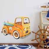 Muursticker Agullo – Beach Car 