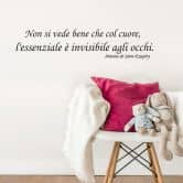 Wandtattoo Non si vede bene che col cuore 
