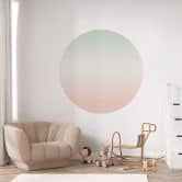 Wandtattoo - Ombre Zuckerwatte - Rund 