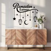 Wandtattoo Ramadan Kareem Mond Sterne Laternen 
