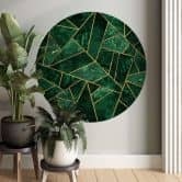 Muursticker Fredriksson Rond - Green Emeralds 