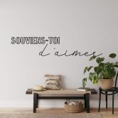 Wandtattoo Souviens-toi d'aimer 