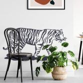 Wandtattoo Tiger Silhouette 
