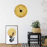 Wandtattoo Ornamente aus dem Abendland + Wanduhr - Ø 44 cm 