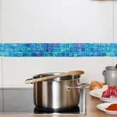 Sticker mural - Bordure mosaïque en verre 