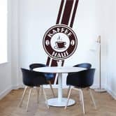 Wandtattoo Banner Kaffee Haus 