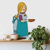 Muursticker Ylva 1 - Wickie de Viking 