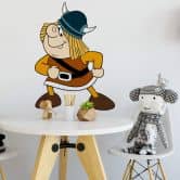 Muursticker Wickie de Viking Snorre 3 