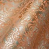 Barock Tapete Orange - Vintage klassik Vliestapete mit Ornamenten  