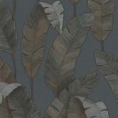 Papier peint jungle pétrole bleu Papier peint intissé palmiers feuilles Papier peint à motifs salon 