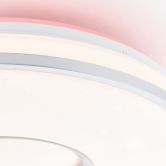 Deckenleuchte Tessa, metallic, 10,3 x 39 cm, Deckenlampe, dimmbar 