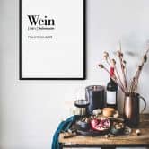 Poster Grammatik - Wein 