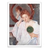 Poster - Cassatt - Denise am Kosmetiktisch 