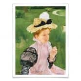 Poster - Cassatt - Portrait eines Mädchens 