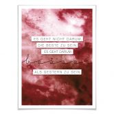Poster -Sei besser als gestern 