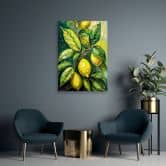 Leinwandbild, Zitronen Acryl 