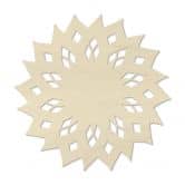 Holzkunst Pappel - Mandala Sonne 02 